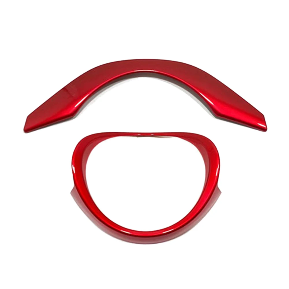 

For Honda Vezel HR-V HRV 2021 2022 Interior Car Steering Wheel Ring Panel Cover Trim Decoration Frame Red B