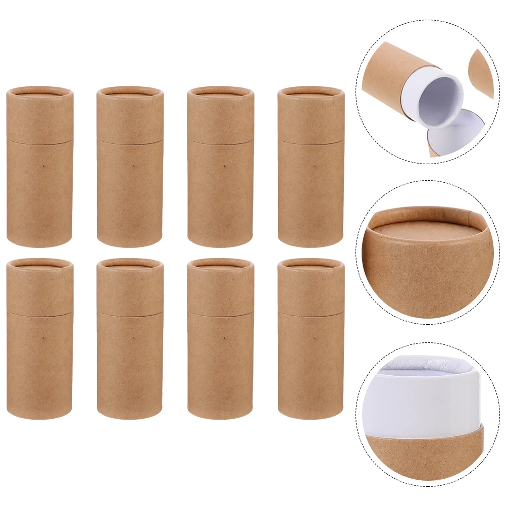 

Paper Box Kraft Tube Gift Boxes Cardboard Packing Tubes Cylinder Emptybottle Packaging Oil Lid Container Essential Rolls Round