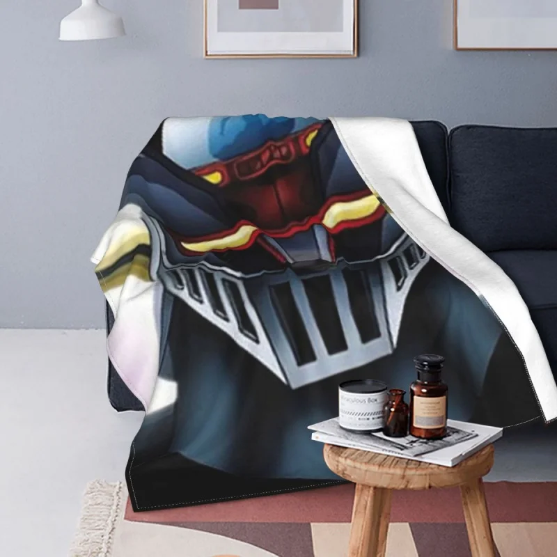 

Mazinger Z Ufo Robot 3D Print Blankets Goldorak anime Grendizer Wool Throw Blankets Bed Sofa Decoration Soft Warm Bedspreads