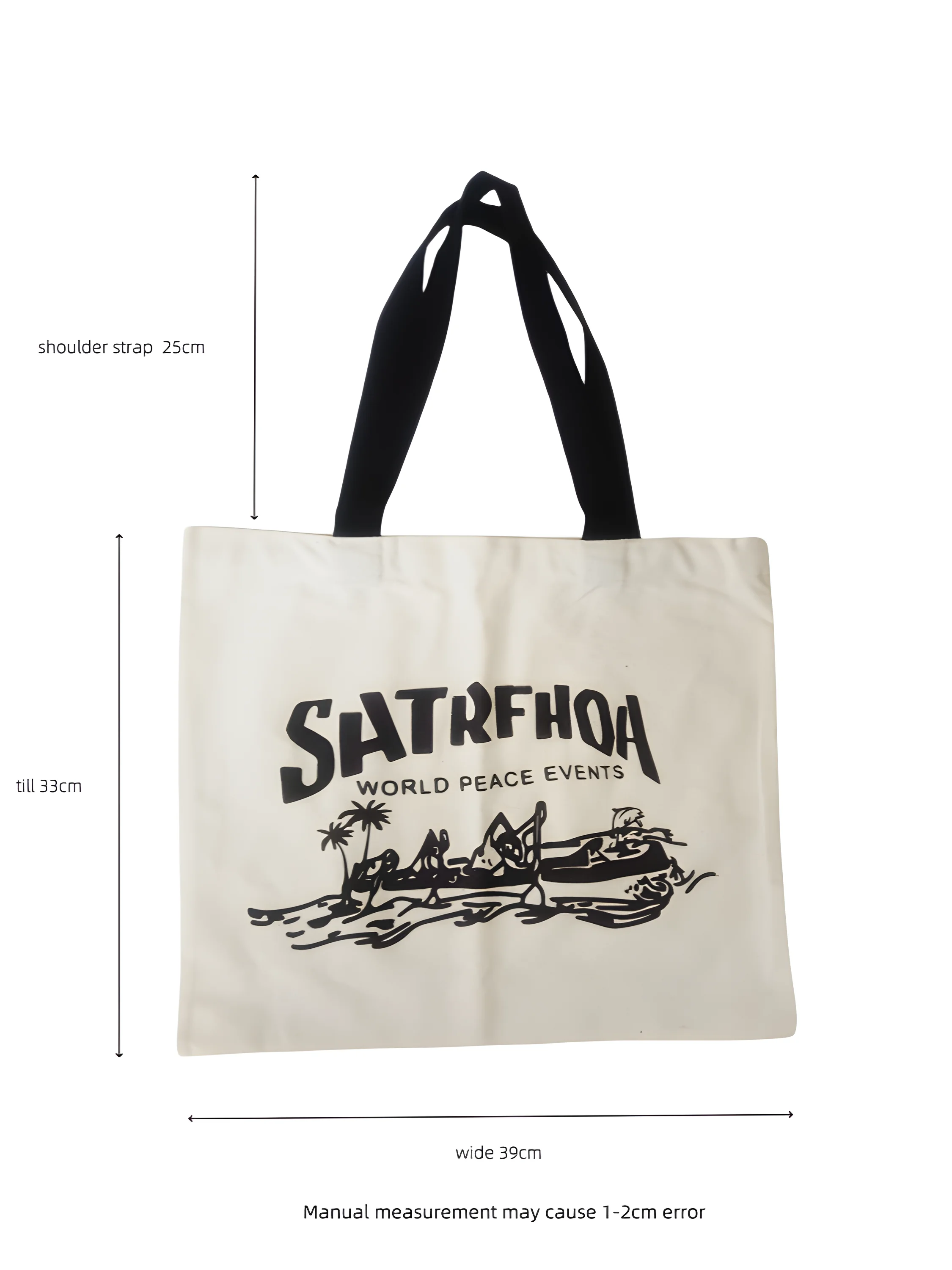 Холщовая сумка-мессенджер на одно плечо