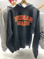 human made hooded chest letter logo men women 11 human made fleece sweater