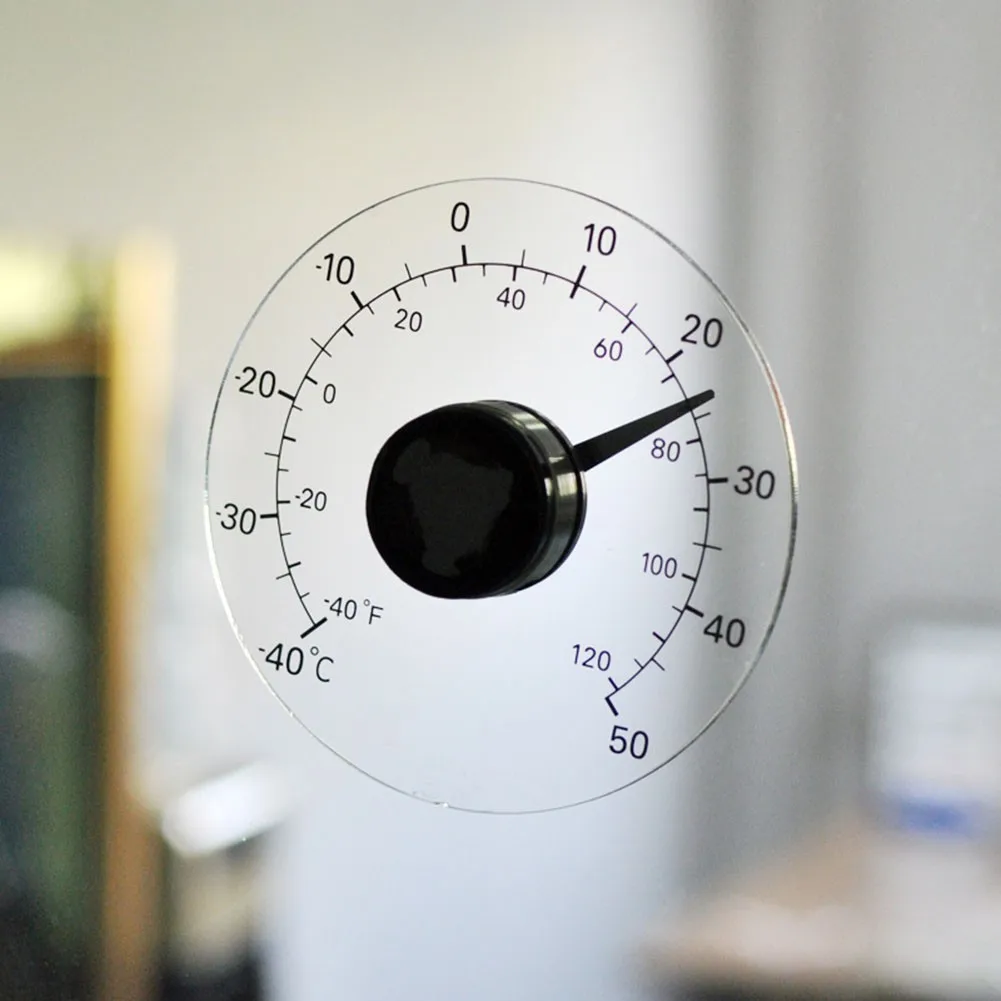 

Thermometer Pointer Temperature Waterproof Circular Glass Measure Tool Practical