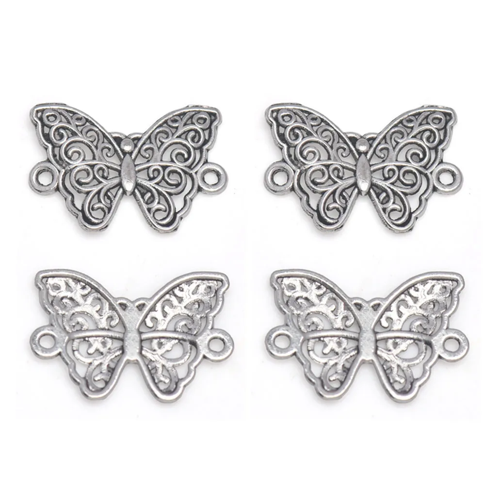 

20 шт., подвески-бабочки