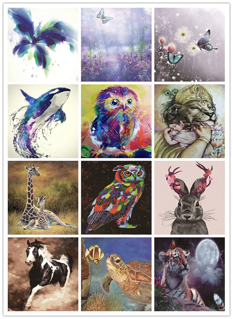 

5D DIY Diamond Painting Butterfly Liger Full Diamond Rhinestone Embroidery Animal Picture Mosaic Cross Stitch Art Home Decor