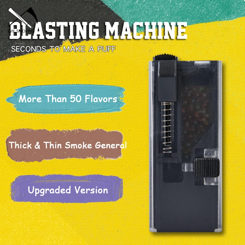 

EVIL SMOKING Burst Bead Box Blasting Machine Cigarette Filter DIY Machine Bead Push Tool Various Fruit Flavors Smoke Accesoires
