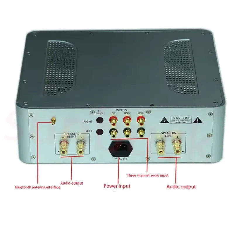 Фото SUNBUCK A30W 15024 15025 Золотая уплотнительная трубка 2,0 400 Вт Hi-Fi пульт дистанционного управления высокой мощности Bluetooth 5,0 усилитель домашнего аудио №2