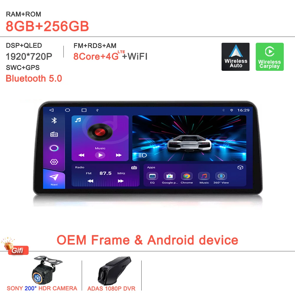 

12,3-дюймовый Android 14 для Toyota Sienna 2021 2022, автомобильный экран, аудио, радио, мультимедийный плеер, авто GPS-навигация, головное устройство Carplay