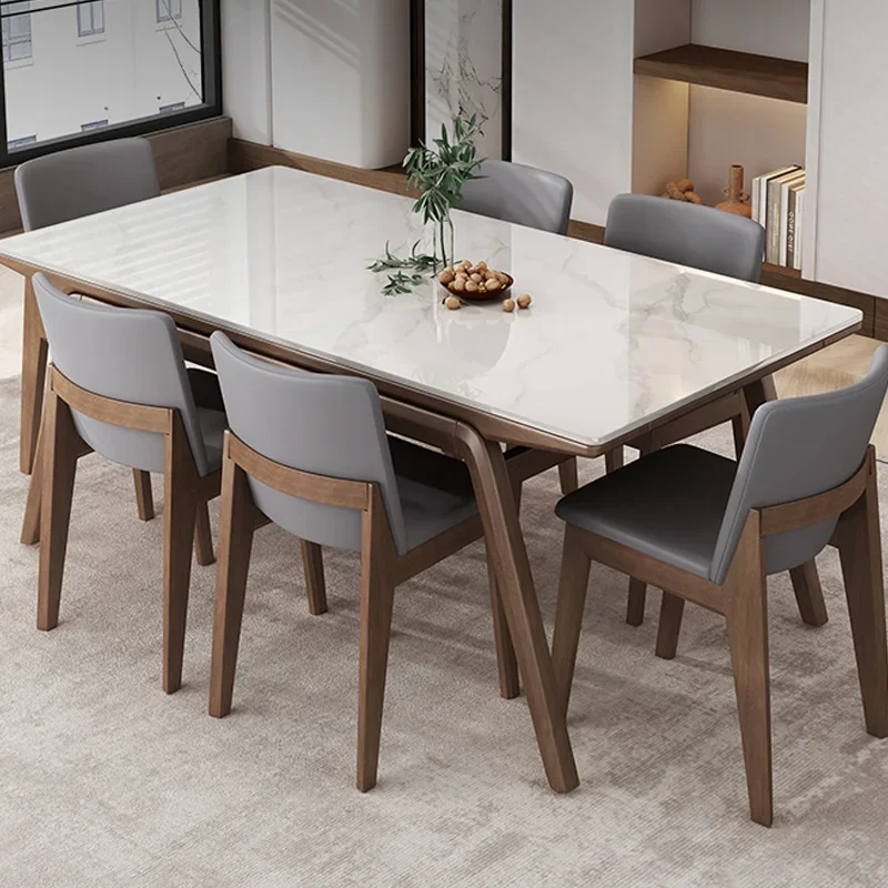 Скандинавский минималистичный обеденный стол библиотека современный