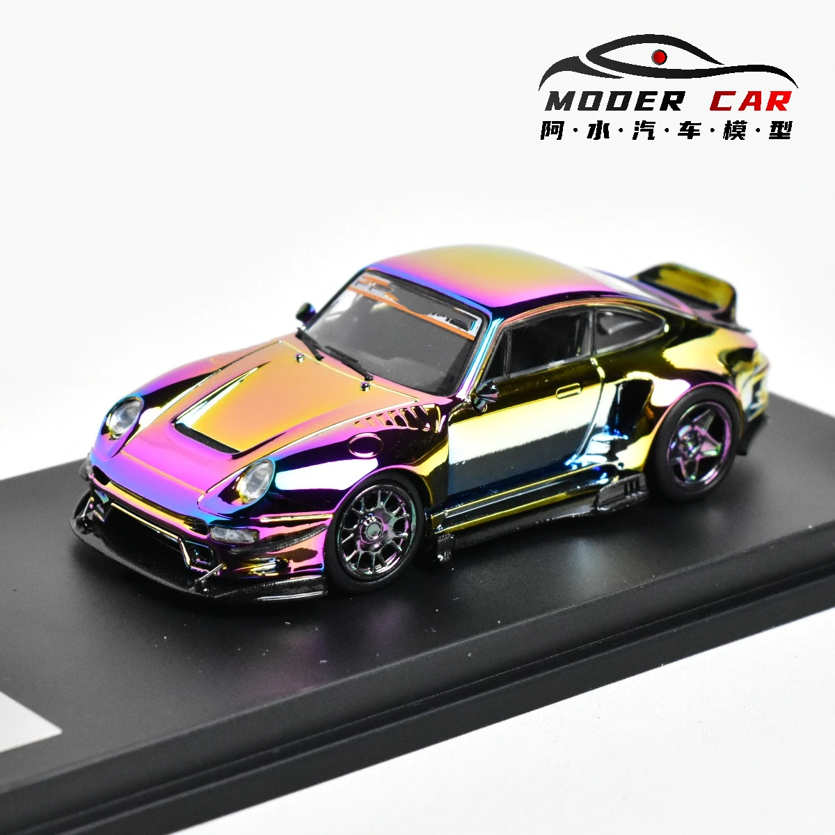 Литая под давлением модель автомобиля DCM x DragonBo 1:64 RWB 993 944.