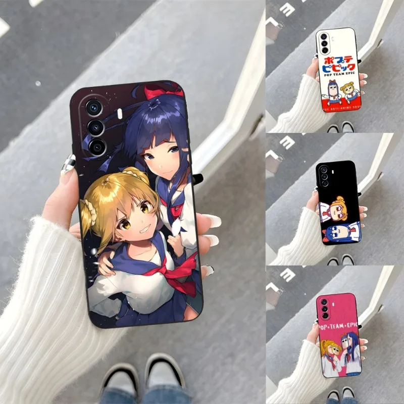 Чехол для телефона POP Team Epic PIPI Anime для Huawei P50 P30Pro P40 P20 P10 P9 Pro Plus P8 P7 Psmart Z Nova 8 8I 8PRO 8SE