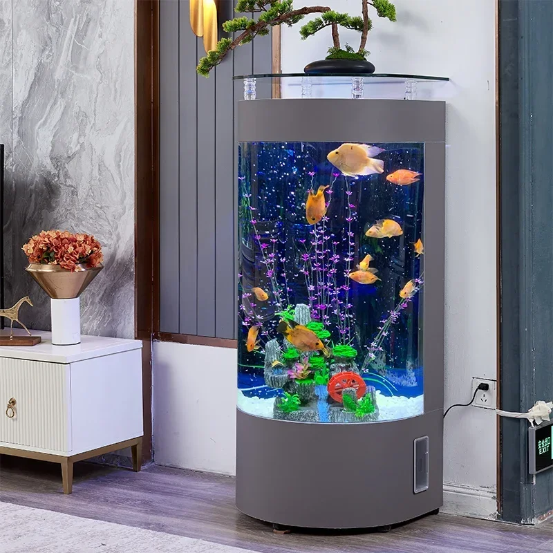 Легкий роскошный и минималистичный аквариум для гостиной небольшой бытовой