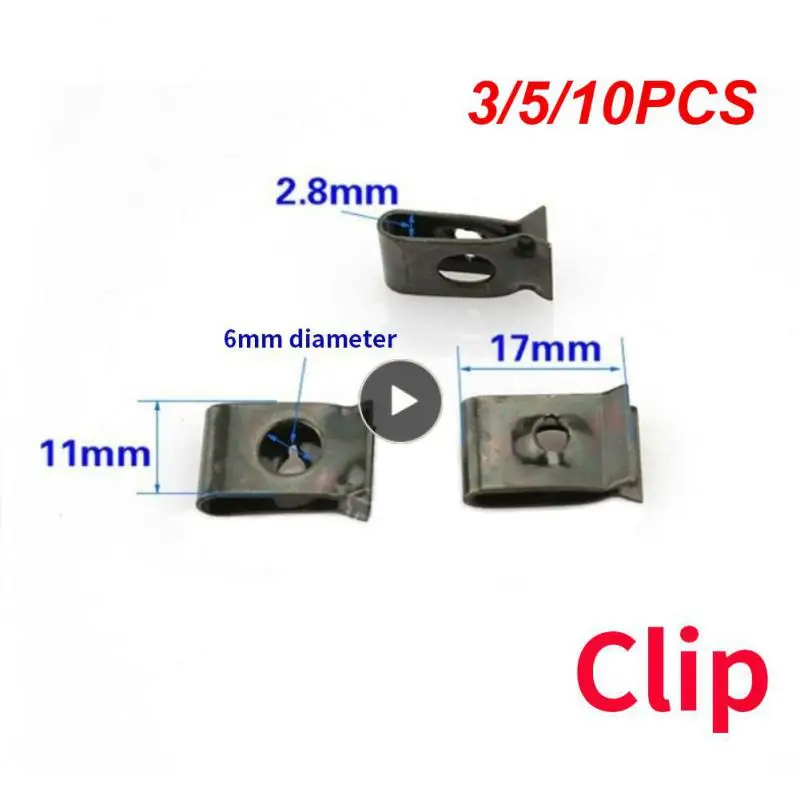 

3/5/10PCS Not Easy To Rust Self-tapping Screw Convenient Iron Sheet Portable Durable Nut Card Clip Car Accessories Easy To Use