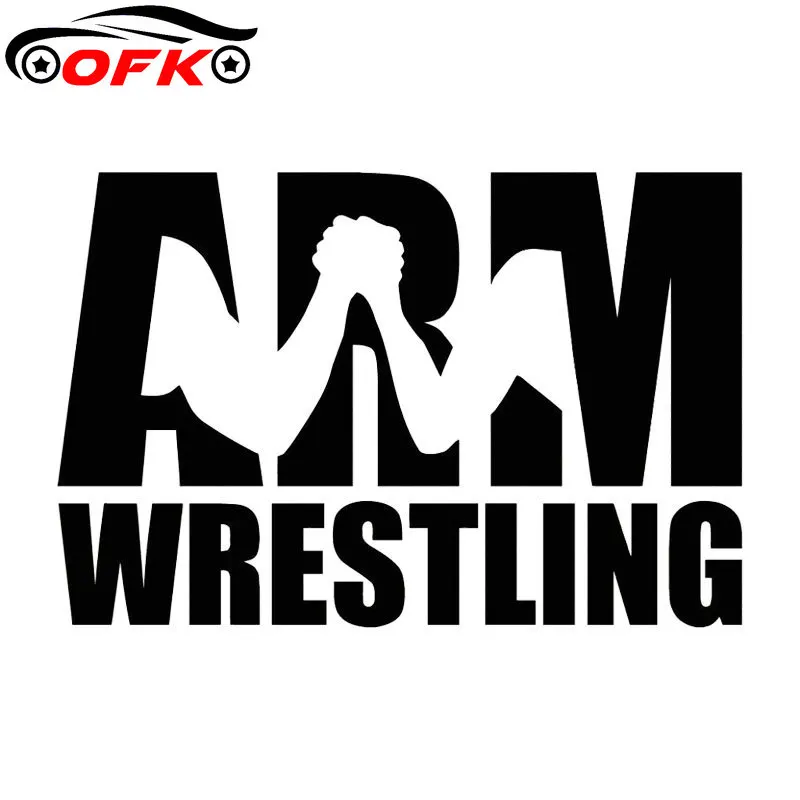 

Personality Car Sticker Arm Wrestling Muscle Fitness Gym Accessories Reflective Vinyl Decal Black/Silver,10cm*16cm