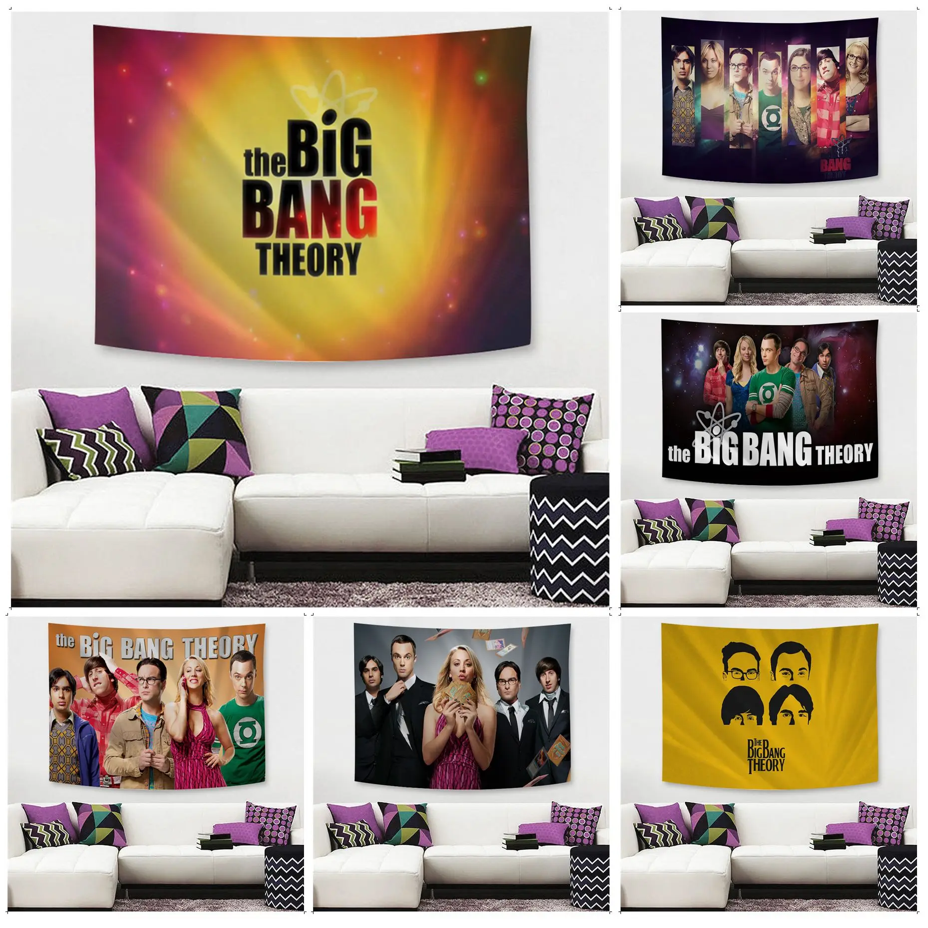 

Big Bang Theory Tapestry Colorful Tapestry Wall Hanging Bohemian Wall Tapestries Mandala Wall Art Decor