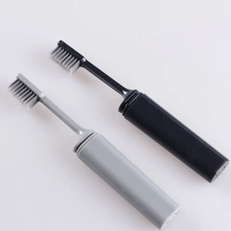 2022 Hot Portable Compact Bamboo Charcoal Folding Toothbrush Fold Travel Camping Hiking Outdoor Easy To Take Foldable Teethbrush
