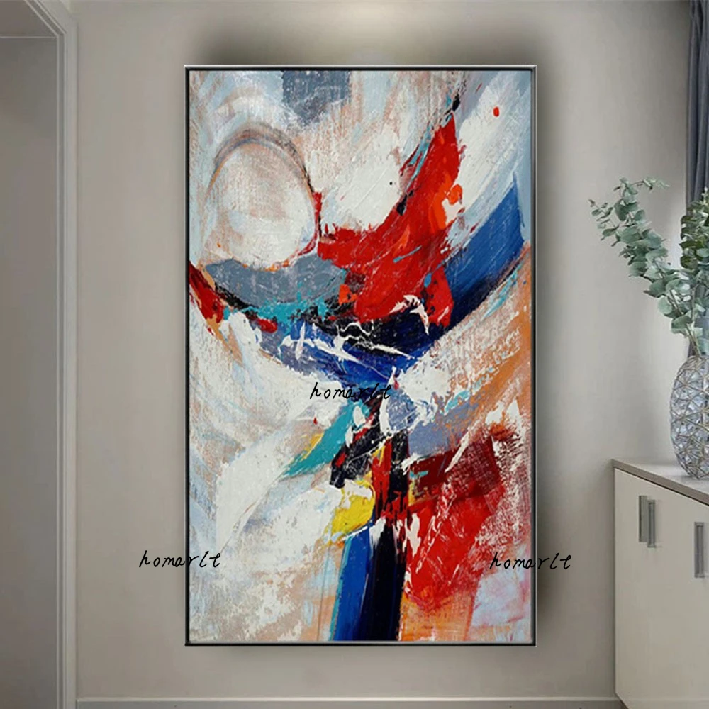 100% ручная роспись Абстрактная Большая картина маслом на холсте Современные