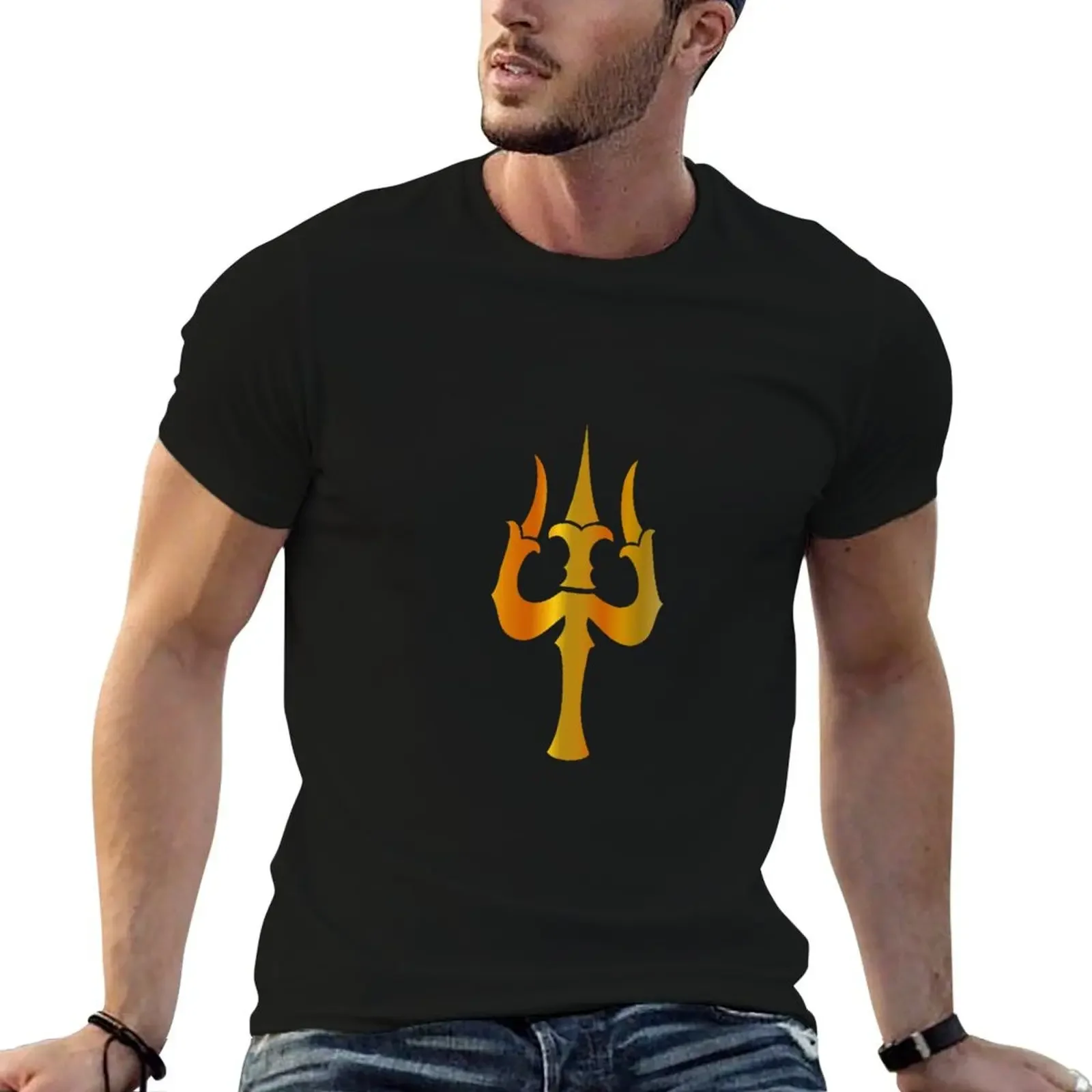 Трезубец Шивы - Тришул священные символы Шаивизма Happy Maha Shivratri Футболка для