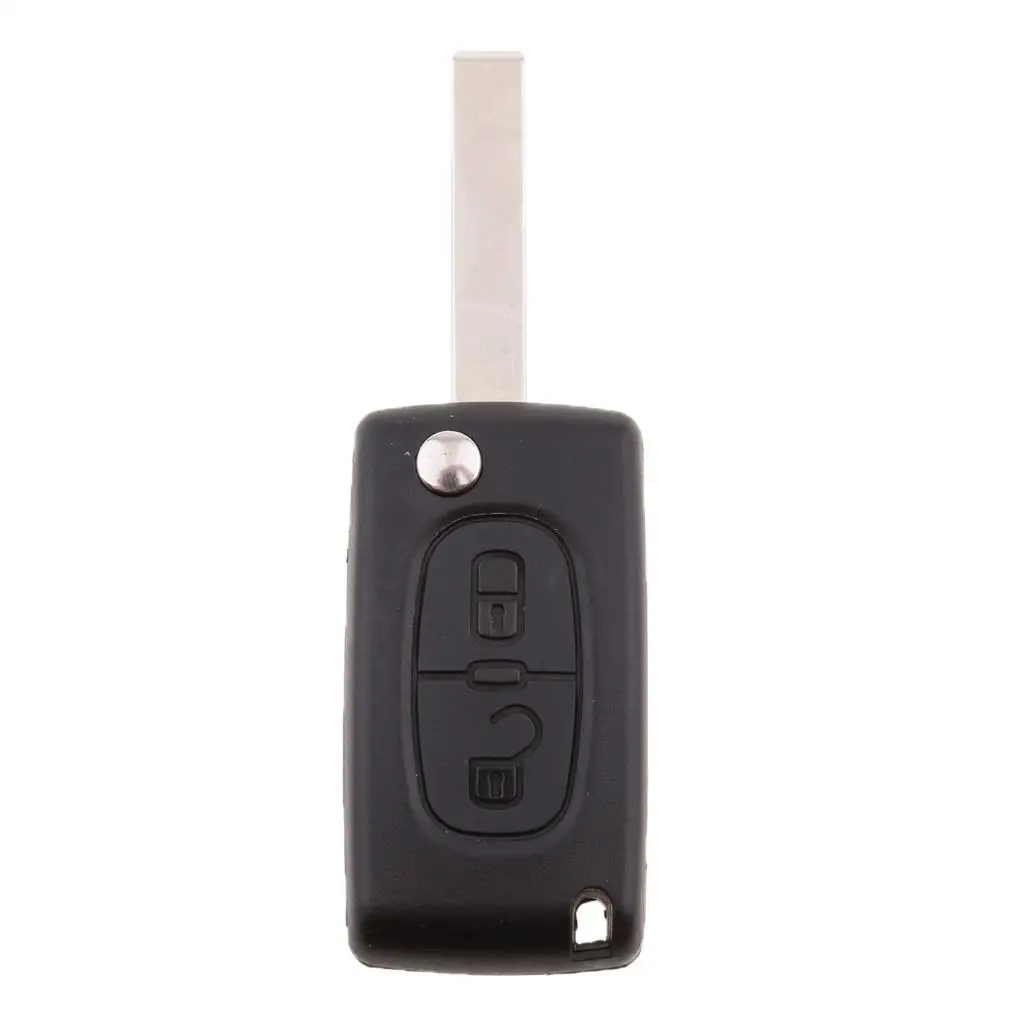 

Car 2-Button Remote Key Fob Shell 433MHz Chip Inside For Peugeot 207 307 407