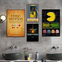 bandai pac man vintage posters wall art retro posters for home home decor