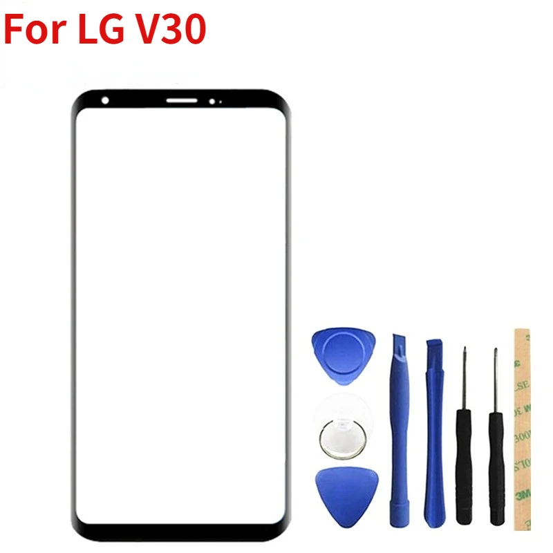 Для LG V30 H930 H931 H932 ЖК передний экран внешняя стеклянная линза сенсорная панель стекло Замена Ремонт без гибкого кабеля