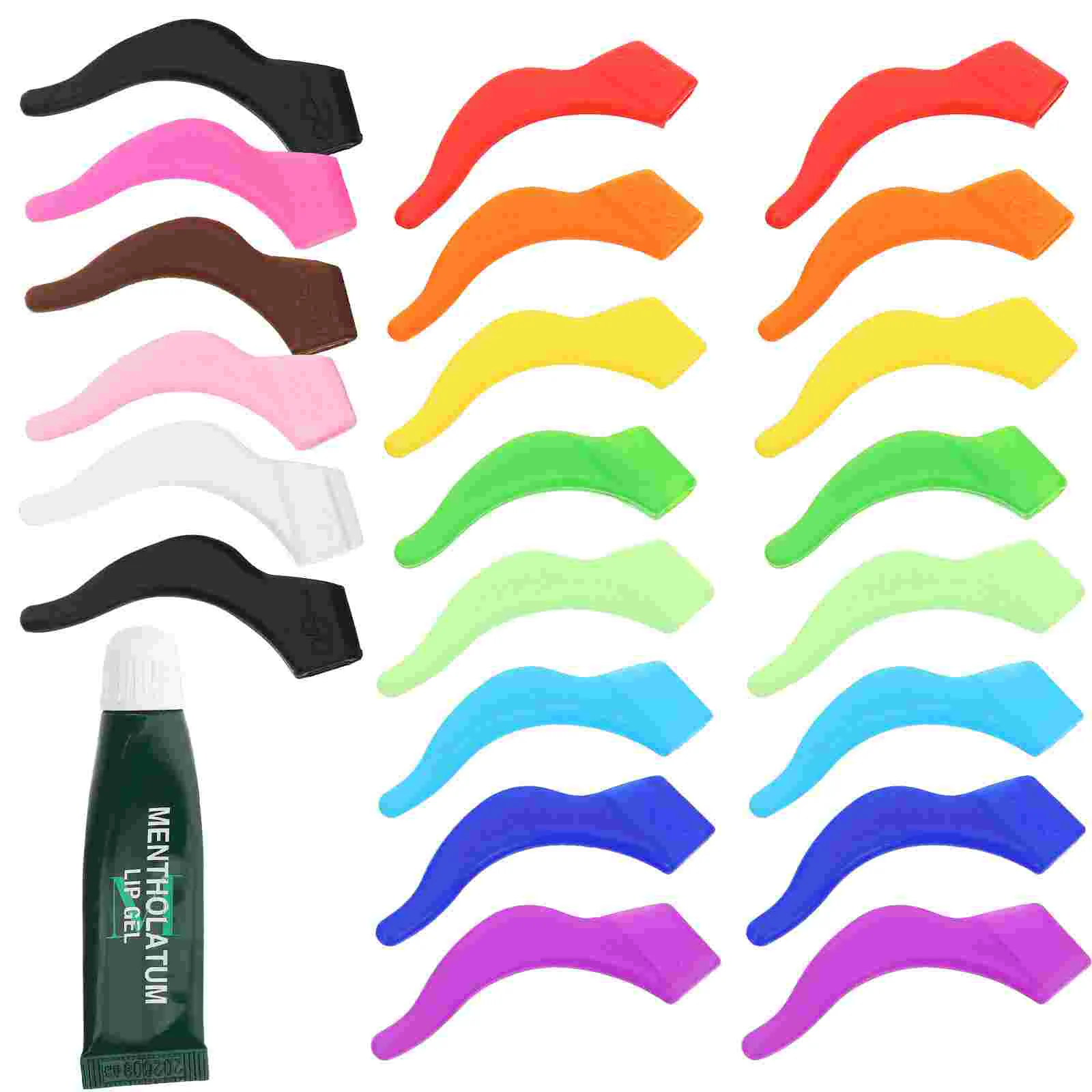 

65 Pairs Silicone Glasses Ear Clip Keep Slipping Sunglass Retainer Hook Grip Silica Gel Grips The Child Color