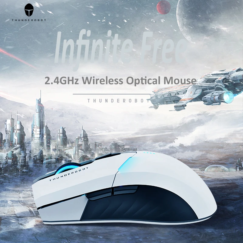 Thunderobot Wireless Mouse Gaming Mouse OMRON LED backlight Programmable rechargeable 4000 DPI computer mouse