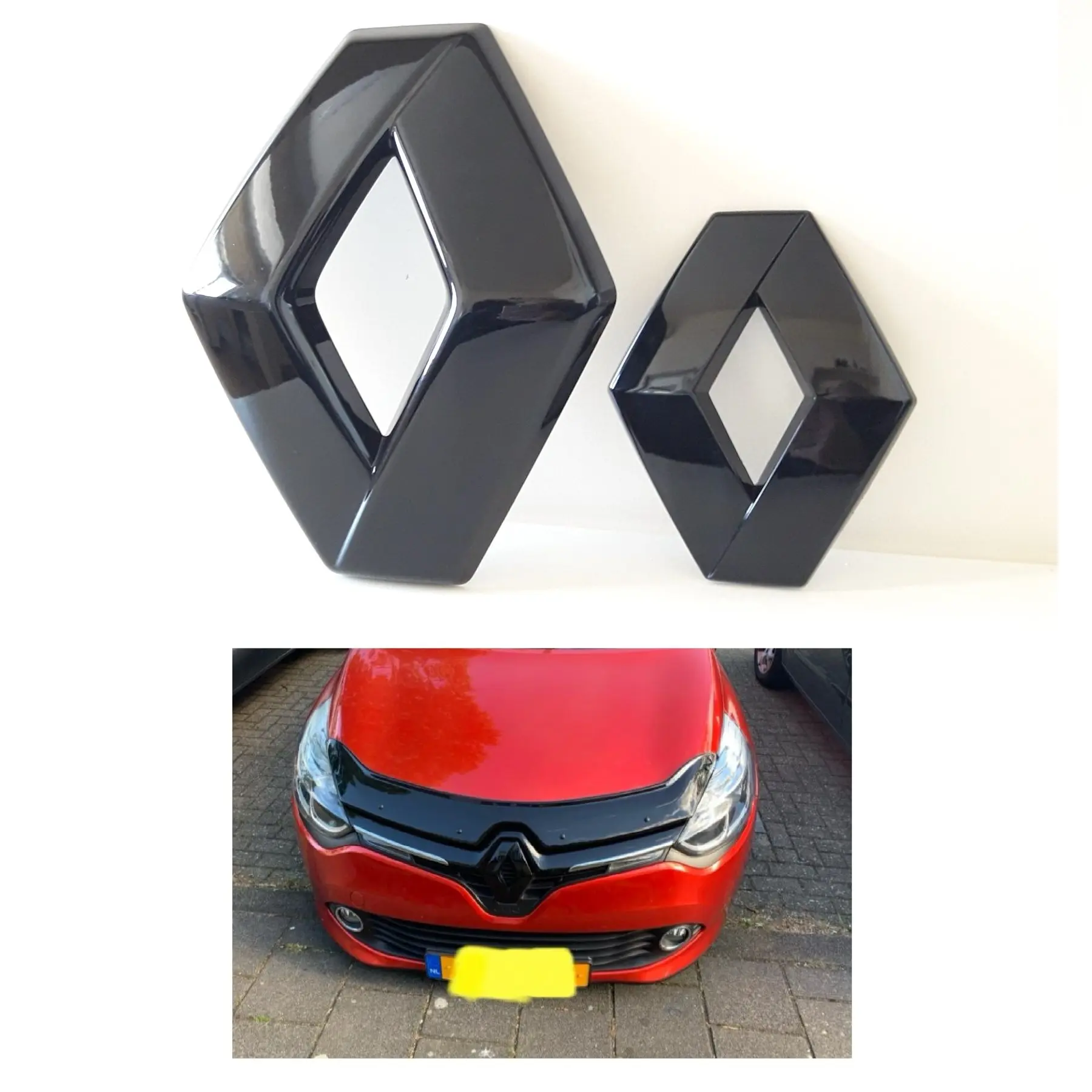 Значок с логотипом Renault Clio для 4 628909470R 628905855R передняя и задняя (без камеры) 1