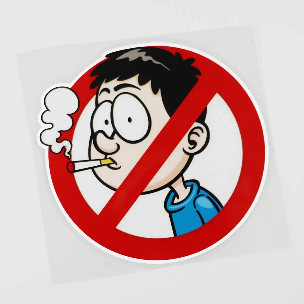 Мультяшная наклейка на автомобиль не курить для кузова автомобиля и мотоцикла