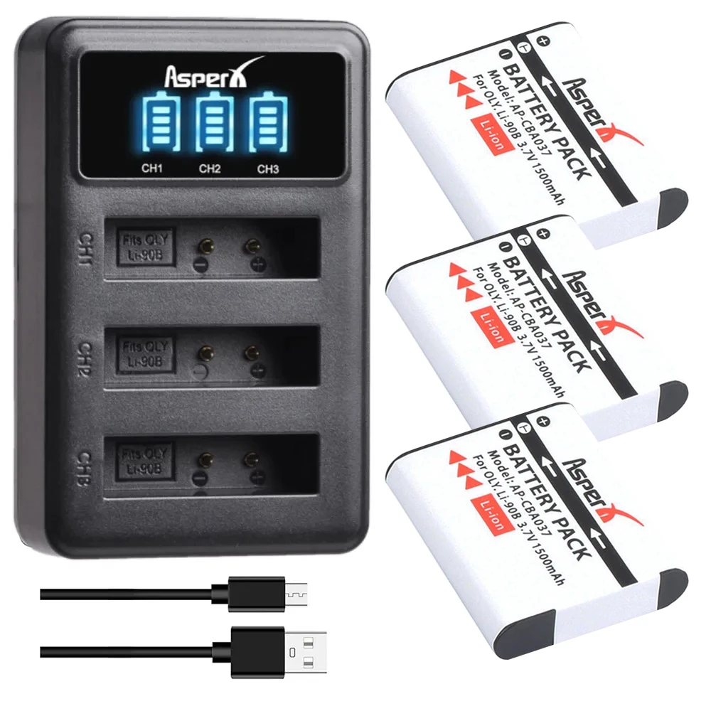 Аккумулятор для Olympus модель 90B/92B + зарядное устройство