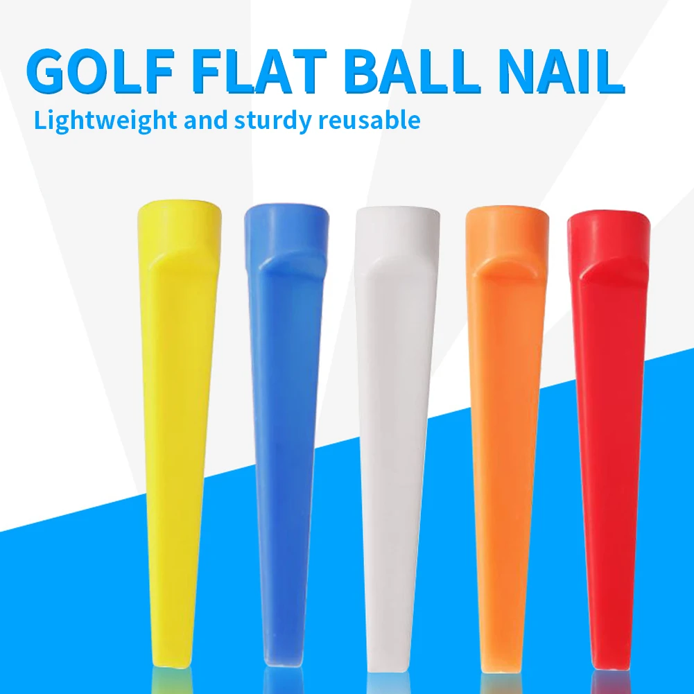 

10pcs Training Aids Outdoor Flat Shape Stable Sport Golf Tees Portable Plastic Self Standing Easy Apply Accessory Ball Holder