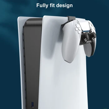 2PCS Wall Mount PS5Headphone Holder Hanger Headphone Holder Host Console Holder PlaystationGame Accessories ForPS5 4