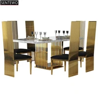 luxury gold metal dining chairs use with the dining table sillas de comedor chair chaises salle manger sillas kitchen furniture