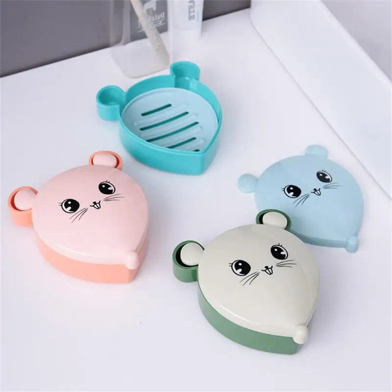 

Bathroom Drainage Soap Rack Storage Box Cartoon With Lid Drain Soap Container Creative Idea Storing Soap Soap Rack Soap Box