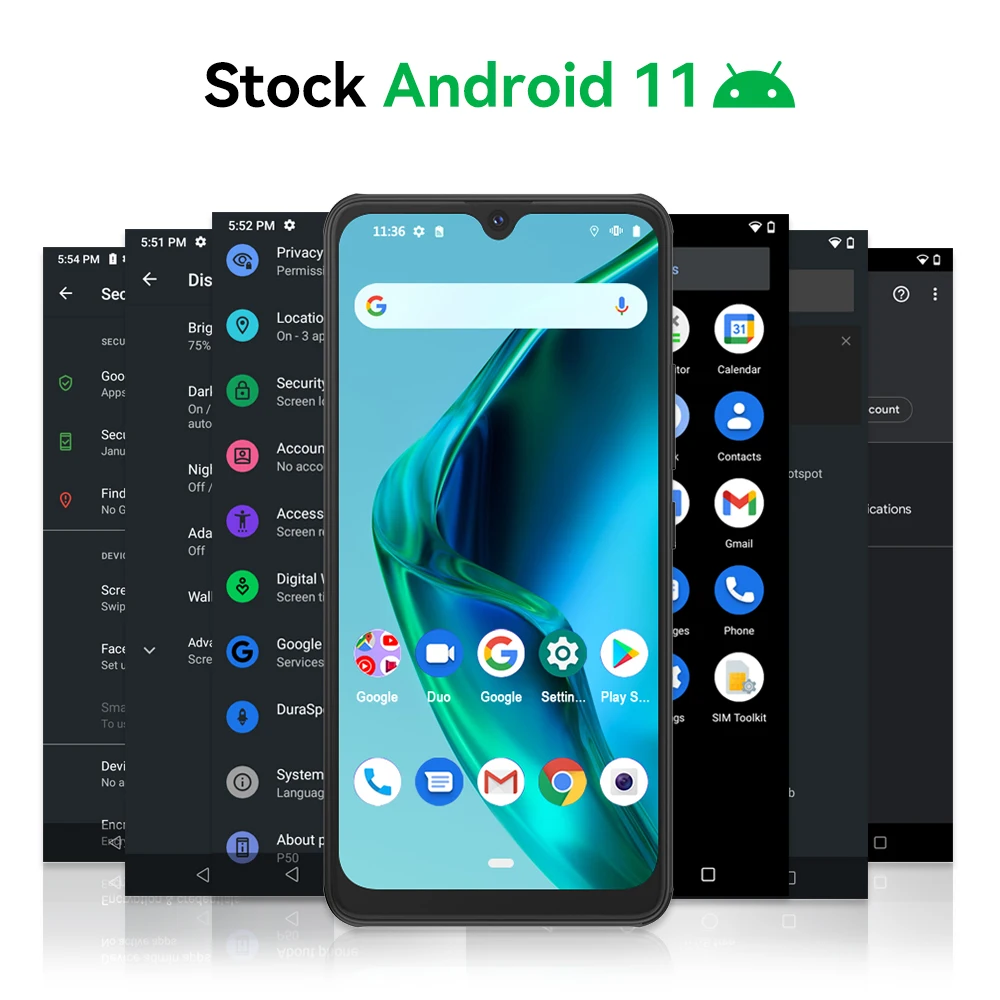2022 New Android Smartphone Cubot Note 8, 16GB ROM(128GB Extended), 5.5 Inch Screen, Dual SIM 4G Mobile Phones, 3100mAh, Face ID