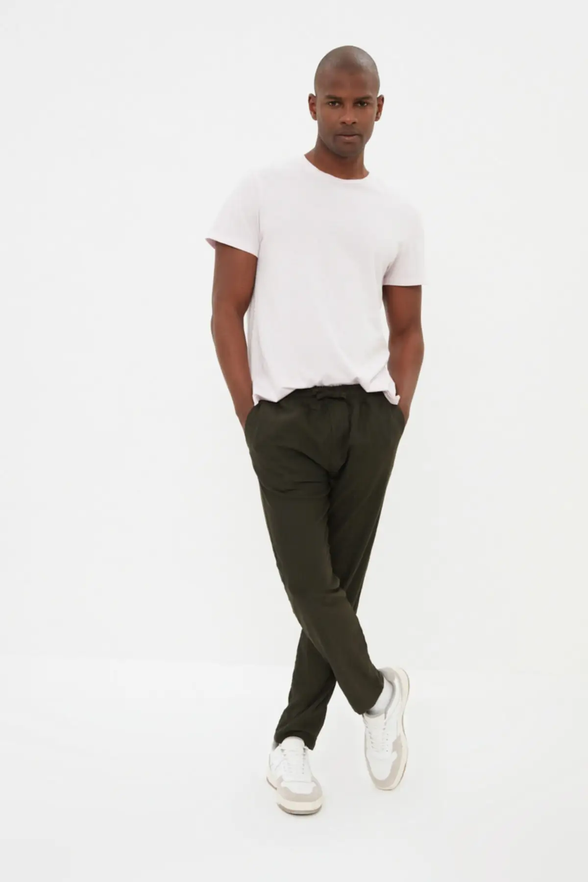 

Mens Jogger Rubber Waist Houndstooth Pants TMNSS22PL0454