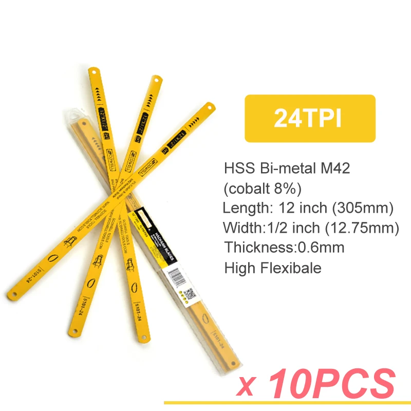 

Ножовые полотна SCOWELL HSS биметаллические 12"