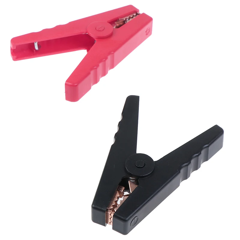

2pcs 100A Crocodile Alligator Clips Car Battery Insulated Clip Clamp Connector for Electrical Battery Chargers