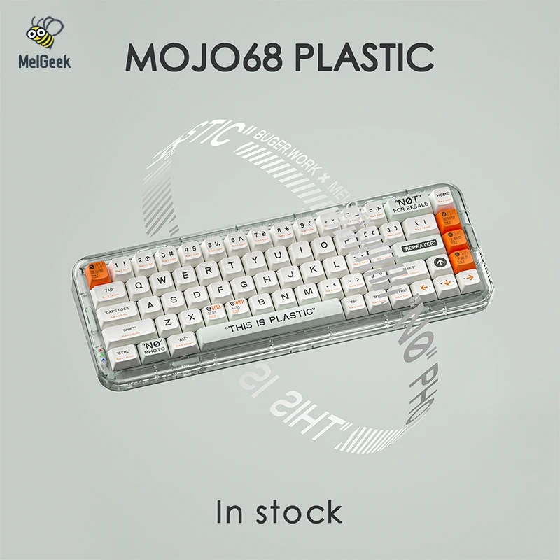 MelGeek Mojo68 Plastic See-through Custom Programmable Mecha