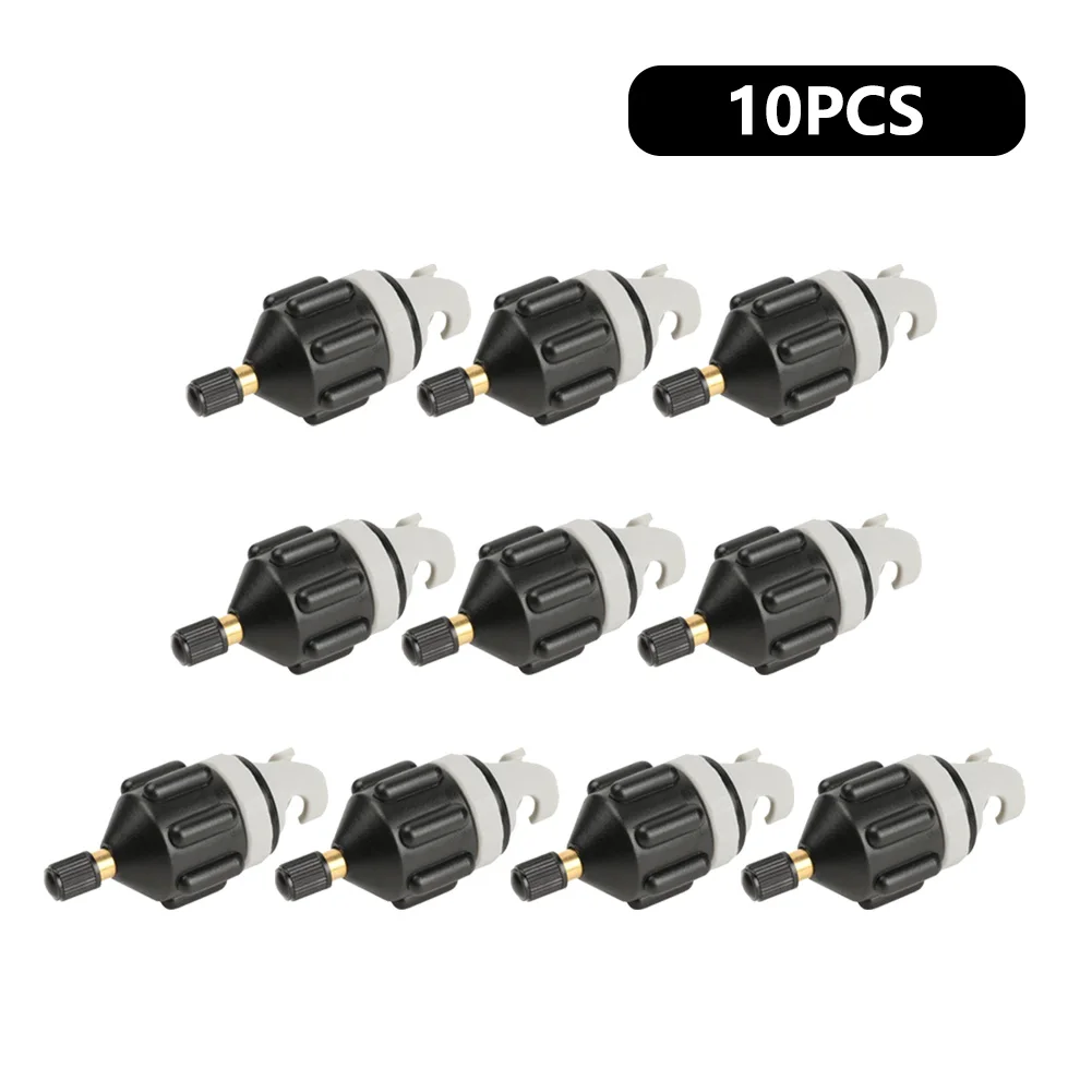 

10pcs Rowing Boat Air Valve Adaptor Nylon Kayak Inflatable Pump Adapter for SUP Board Kayak Parts Accessories