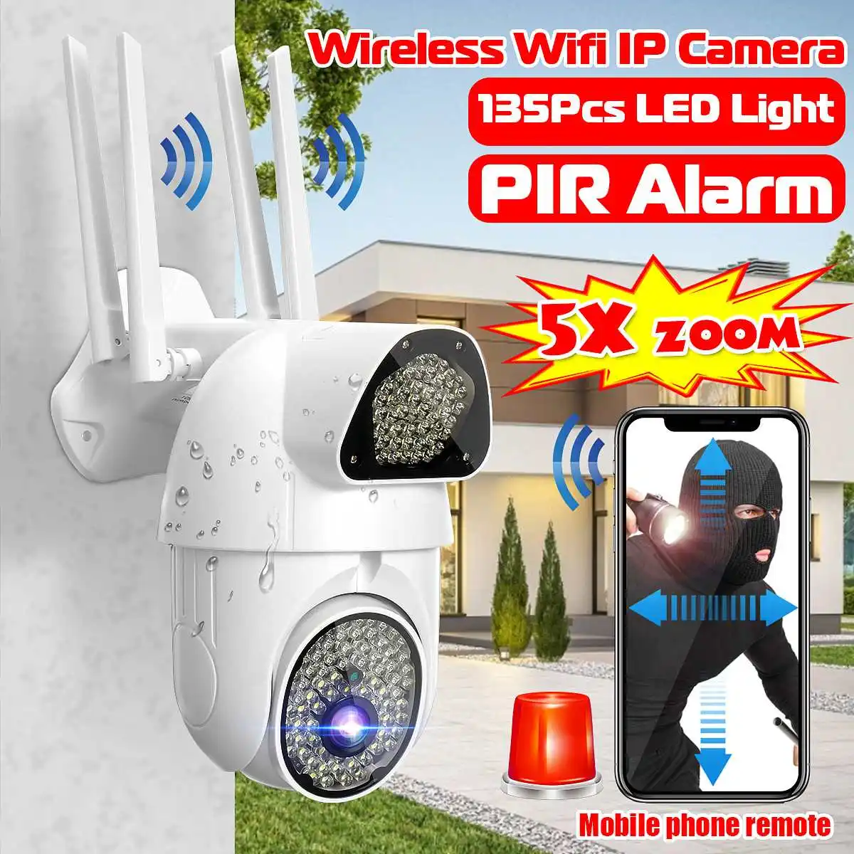 

IP-камера для системы видеонаблюдения, 1080P, Wi-Fi, IP66