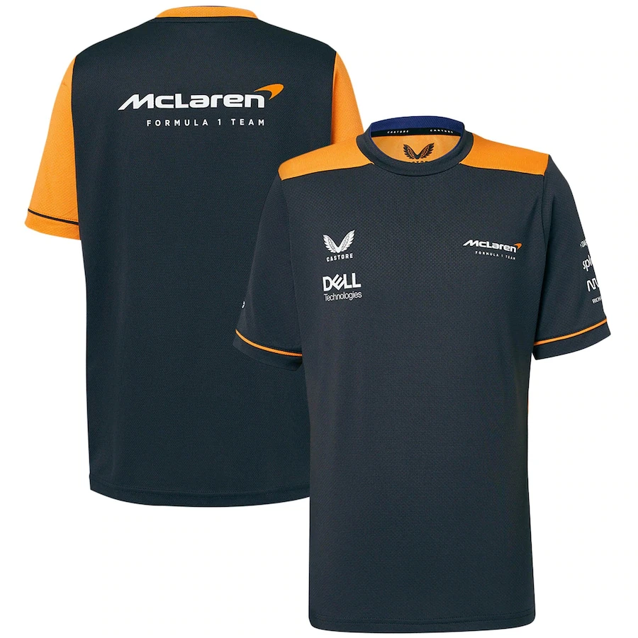 

Футболка McLaren F1 Team, Новинка лета 2022, Мужская одежда для гоночных команд Формула 1, быстросохнущая спортивная одежда с коротким рукавом для ак...