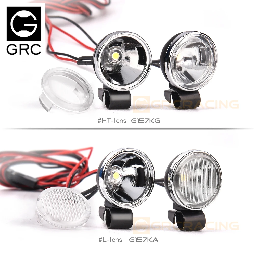 

20mm LED retro round spot headlight suitable for TRX4 SCX10 D110 Slash UDR F150 BAJA Tamiya Kyosho RC remote control car