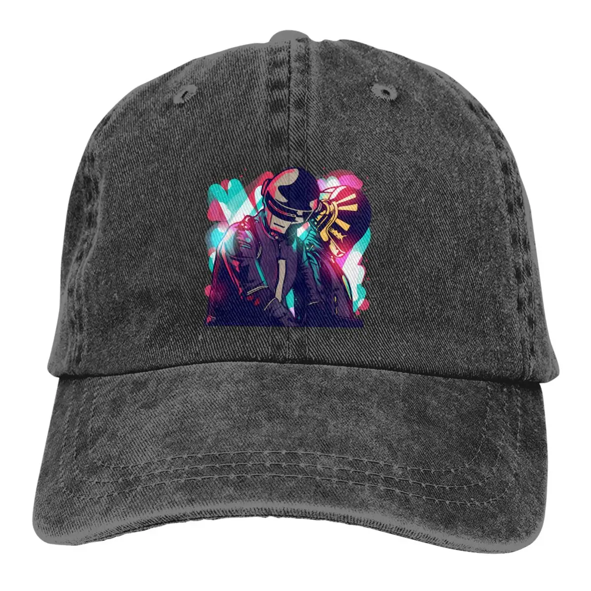Washed Men's Baseball Cap Neon Party Trucker Snapback Caps D