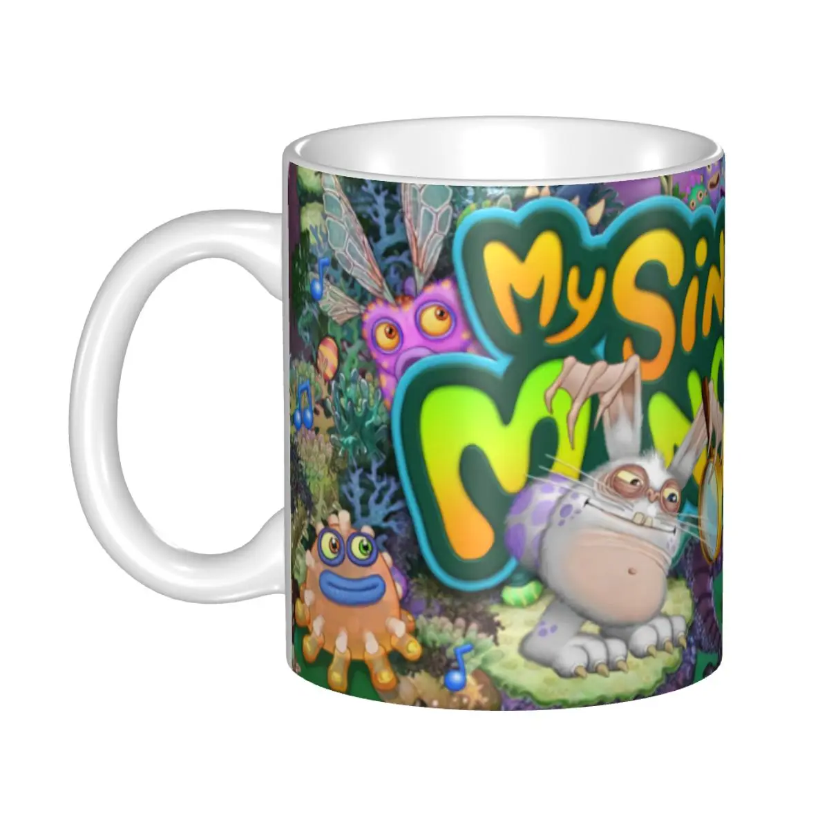 

Персонализированные кофейные кружки «Мой Поющий Монстр», «сделай сам», милые Мультяшные аниме керамические чашки для молока и чая