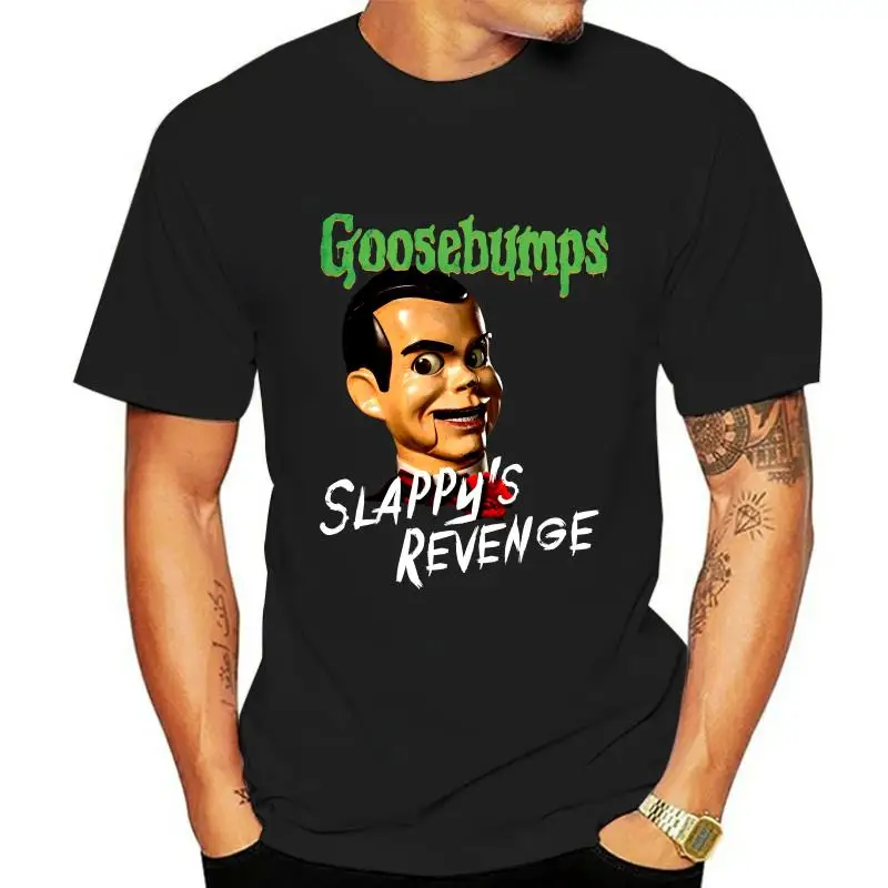 

Men's Goosebumps Slappy's Revenge T Shirts Black Casual Plus Size T-Shirts Hip Hop Style Tops Tee S-3Xl Round Neck Clothes