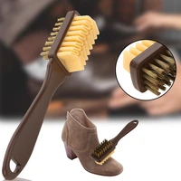 2 sided cleaning brush rubber eraser set fit for suede nubuck shoes steel plastic rubber boot cleaner