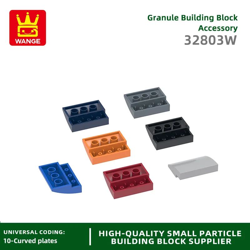 Wange 32803 Вт 100 г/44 шт. склон дуги 3X3 изогнутые строительные блоки MOC совместимы с