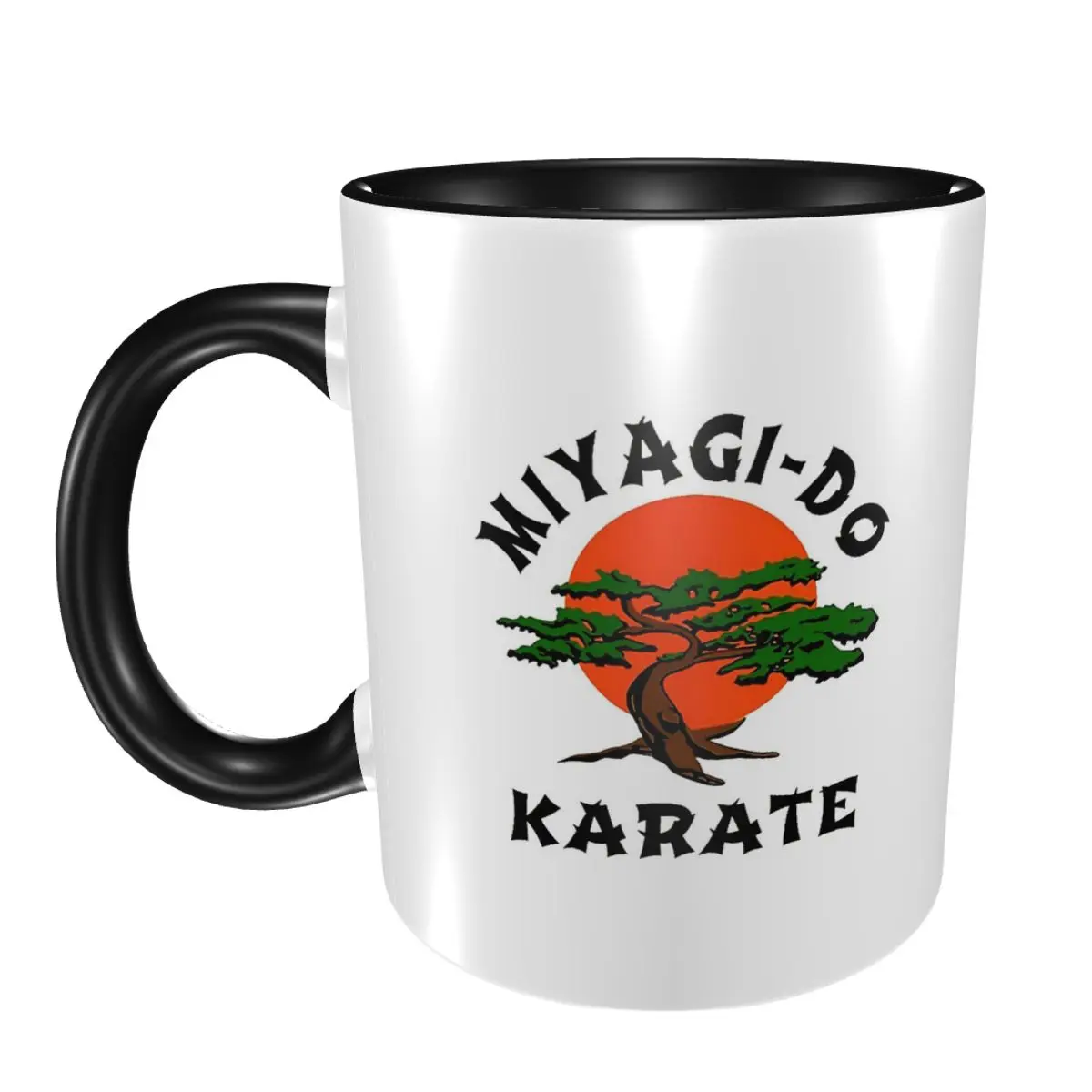 Фото Кружка Miyagi Do Karate, забавные керамические кофейные чашки, чайные кружки, чашка для молока, посуда для напитков, подарки для женщин и мужчин №1
