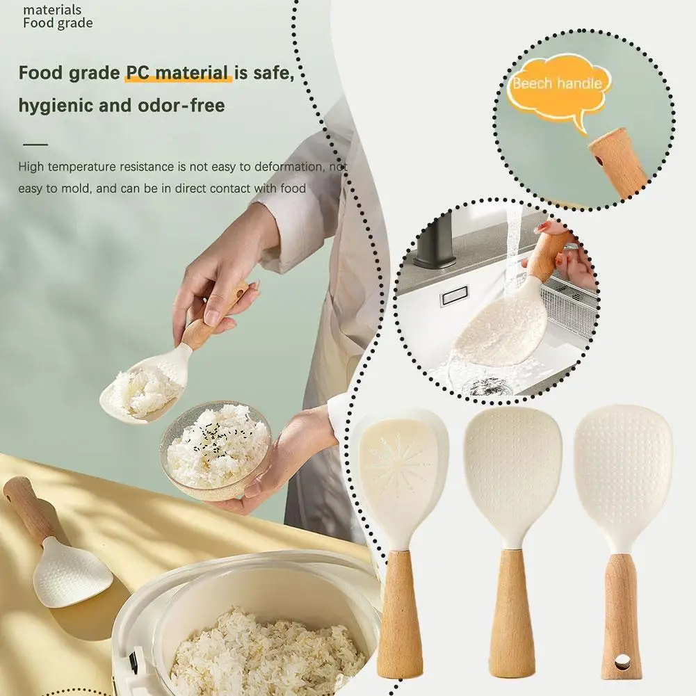 Силиконовая ложка для риса антипригарная рисоварка пищевая лопаточка