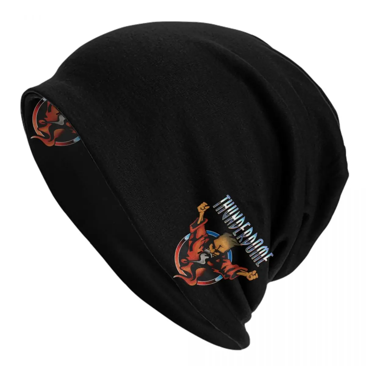Custom Thunderdomes Bonnet Hat Knitted Hats Men Women Cool Unisex Hardcore Gabber Warm Winter Skullies Beanies Caps